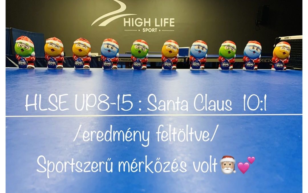 HLSE UP válogatott – Santa Claus 10:1